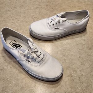 Classic White Canvas Vans